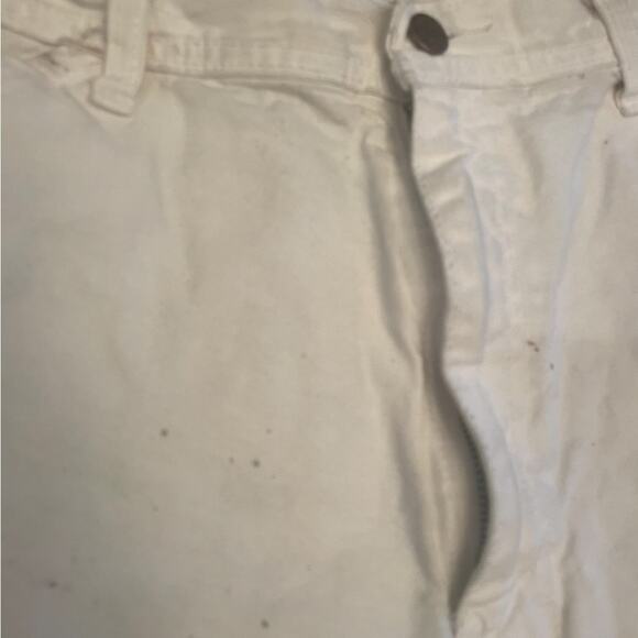 VTG Caboose white painters Bermuda distressed Jorts shorts size 36 - Picture 3 of 14